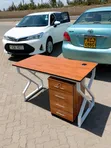 Boss Office Products Mobile Pedestal with Table - 2