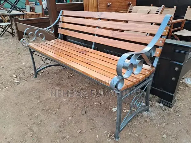 Mahogany Garden Bench - 1