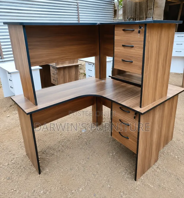 Boss Office Products L-Shaped Office Table - 1