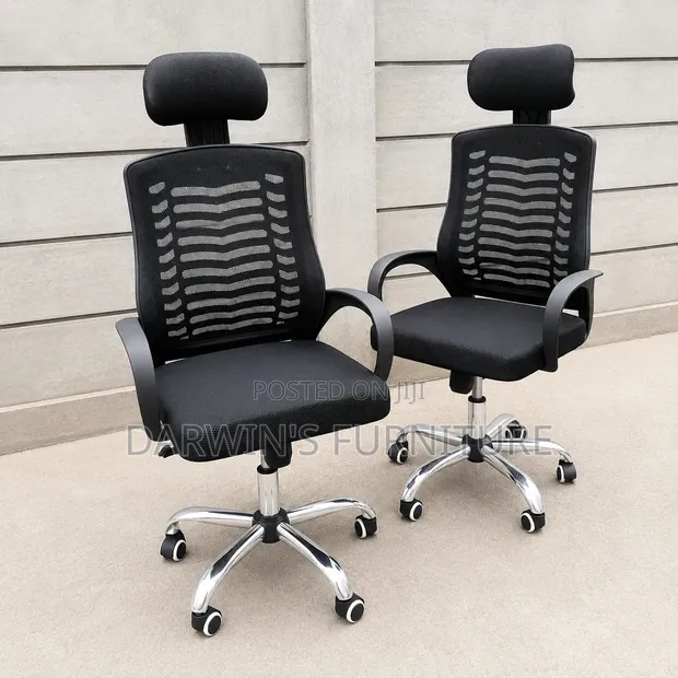 Boss Office Products Headrest Chair with Breathing Backrest - 1