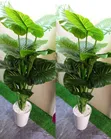 Artificial Tall Plants - Money Plant & Zebra Designs (1.7m) - 1