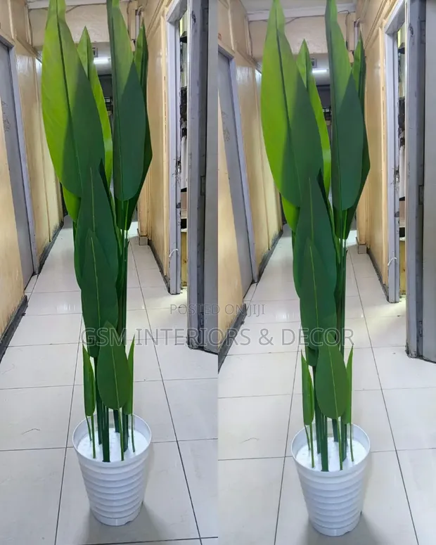 Artificial Green Banana Plant with Bird of Paradise (1.85m) - 1