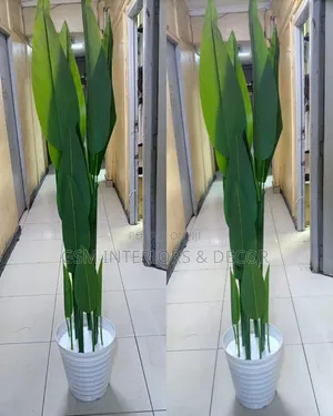 Mmea Bandia wa Ndizi na Ndege wa Peponi (1.85m)