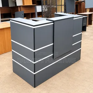 Boss Office Products Dawati la Mpokeaji la Kijivu