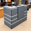 Boss Office Products Dawati la Mpokeaji la Kijivu - 2