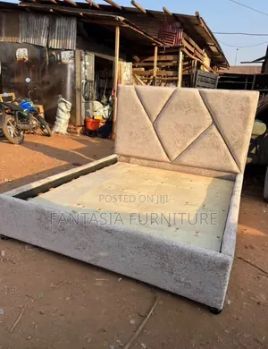 5x6 Cream and White Bed Frame