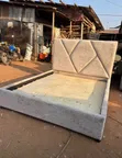 5x6 Cream and White Bed Frame - 2