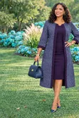Elegant 2-Piece Dress and Coat Set - 1