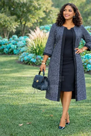 Elegant 2-Piece Dress and Coat Set