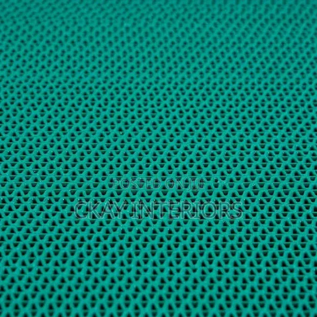 Green Perforated PVC Anti-Slip Mats - Sold Per Metre - 1