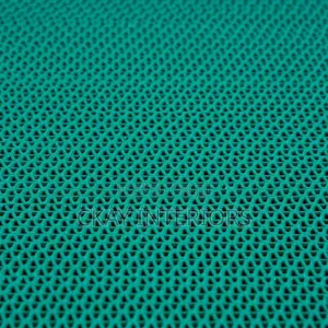 Green Perforated PVC Anti-Slip Mats - Sold Per Metre