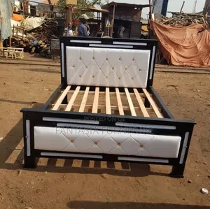5x6 Black and White Bed Frame