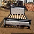 5x6 Black and White Bed Frame - 1