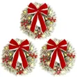 35cm Pre-Lit Christmas Wreath Decoration - 3