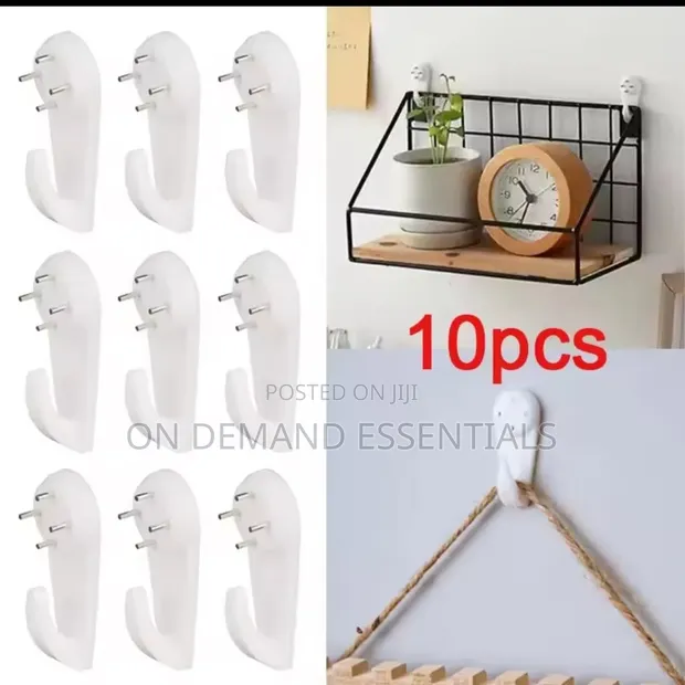 Vifuko vya Kunyongwa Ukutani Visivyoacha Alama (10pc) - 1