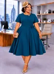 Skater Wrap Dress - Brand New - 2