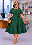 Skater Wrap Dress - Brand New - 4