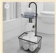 Kisimamacho cha Metallic kwa Tissue/Toiletries - Nyeusi - 2