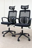 Kiti cha Ofisi cha Ergonomic cha High-Back chenye Headrest - 2
