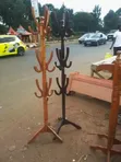 Quality Mahogany Coat Hangers - 1
