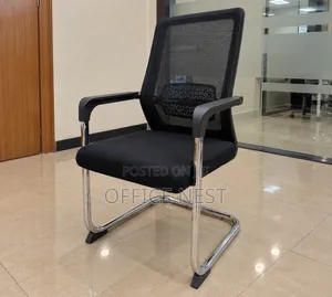 Mesh Visitor Office Chair - Black