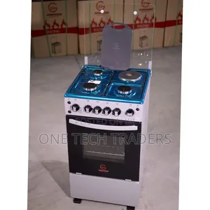 Eurochef Cooker 50x55cm - 3 Gesi + 1 Hotplate ya Umeme