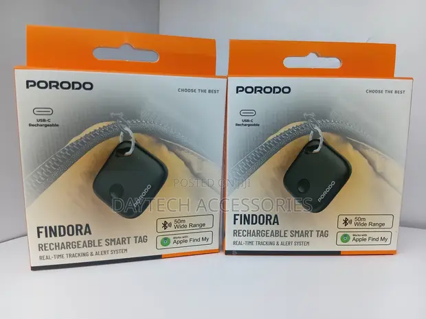 Porodo Findora Rechargeable Smart Tag with Apple Find My - 1