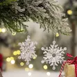 Vipodozi 6 vya Kristali vya Snowflake vya Krismasi - 1