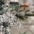 Vipodozi 6 vya Kristali vya Snowflake vya Krismasi - 3