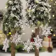 Vipodozi 6 vya Kristali vya Snowflake vya Krismasi - 5