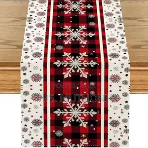 Christmas Linen Table Runner (33x185cm)
