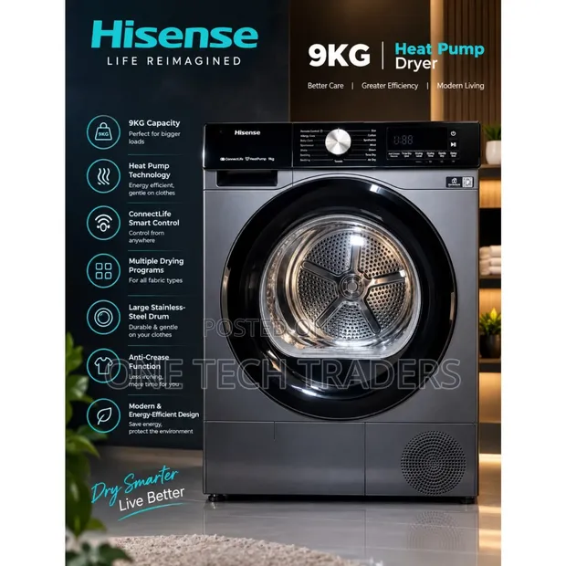 Hisense Front Load 9kg Dryer - 1