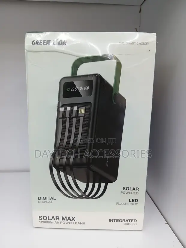 Green Lion Solar Max 120000mAh Power Bank - 1