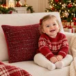 New Modern Simple Red Festive Christmas Pillowcase - 2