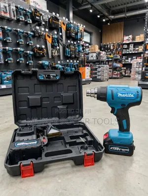 Makita-Style Cordless Heat Gun Kit (198V Max Battery)