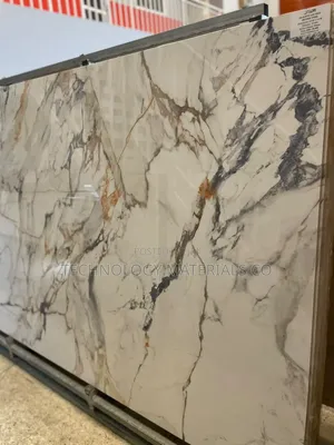Calacatta Marble-Look Sintered Stone Slab