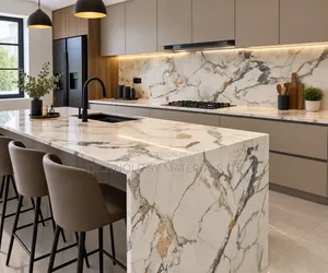 Calacatta Marble-Look Sintered Stone Slab