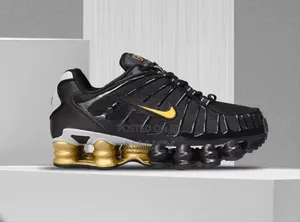 Nike Shox TL Black Gold Men's Sneakers