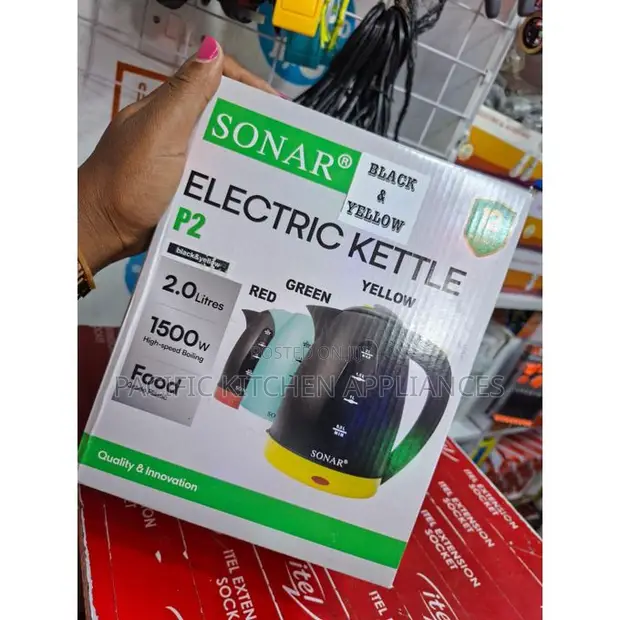 Sonar Stainless Steel Electric Kettle 2L - 1500W - 1