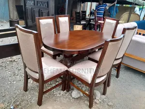 6 Seater Oval Dining Table