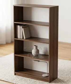Wooden 4-Level Display Shelf - Modern Storage Unit