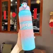 Chupa ya Maji ya 1000ml Isiyovuja, BPA-Free, yenye Time Marker & Straw - 5