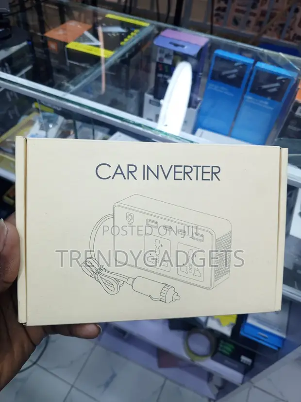 200W Car Power Inverter with 2 AC & USB Fast Charging - 1
