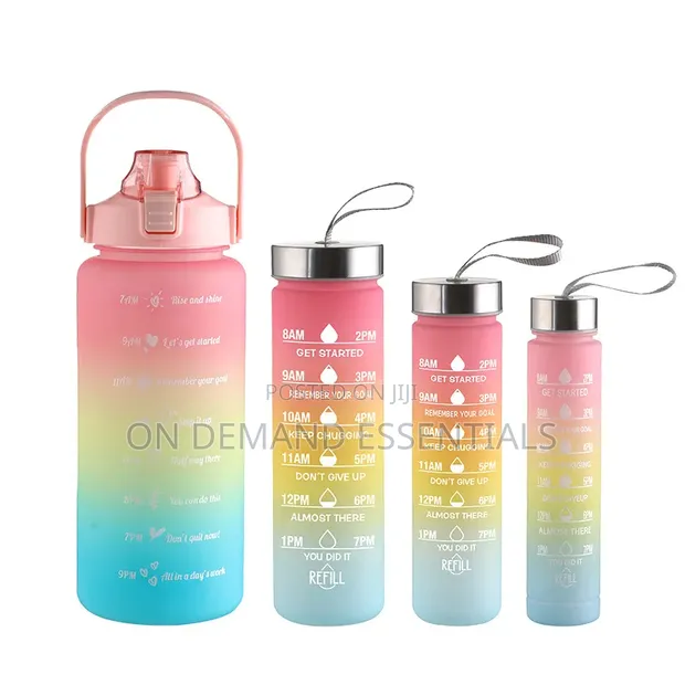 4-in-1 Motivational Water Bottles (2200ml+825ml+530ml+285ml) - 1