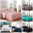 Pinch Pleat Cross Pintuck Duvet Cover Set - 2