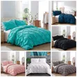 Pinch Pleat Cross Pintuck Duvet Cover Set - 2