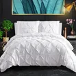 Pinch Pleat Cross Pintuck Duvet Cover Set (6x6/6x7) - 1