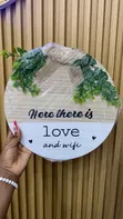 Wooden Hanging Decor & Door Wreath 30cm - 3