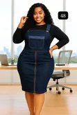 Beautiful Dungaree Dress - Brand New - 1