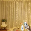3m x 3m Curtain Lights with Remote - 1